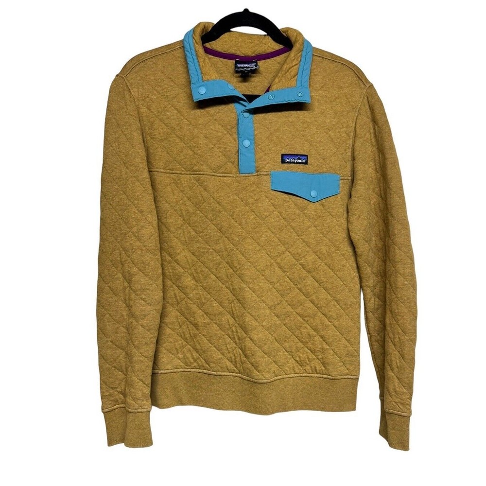 Patagonia Organic Cotton Quilt Snap-T Pullover Tapenade Men’s Size XS